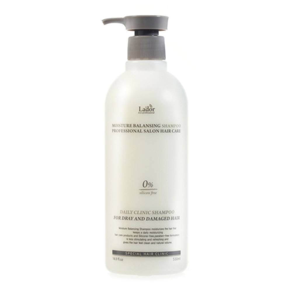 Увлажняющий безсиликоновый шампунь lador moisture balancing shampoo
